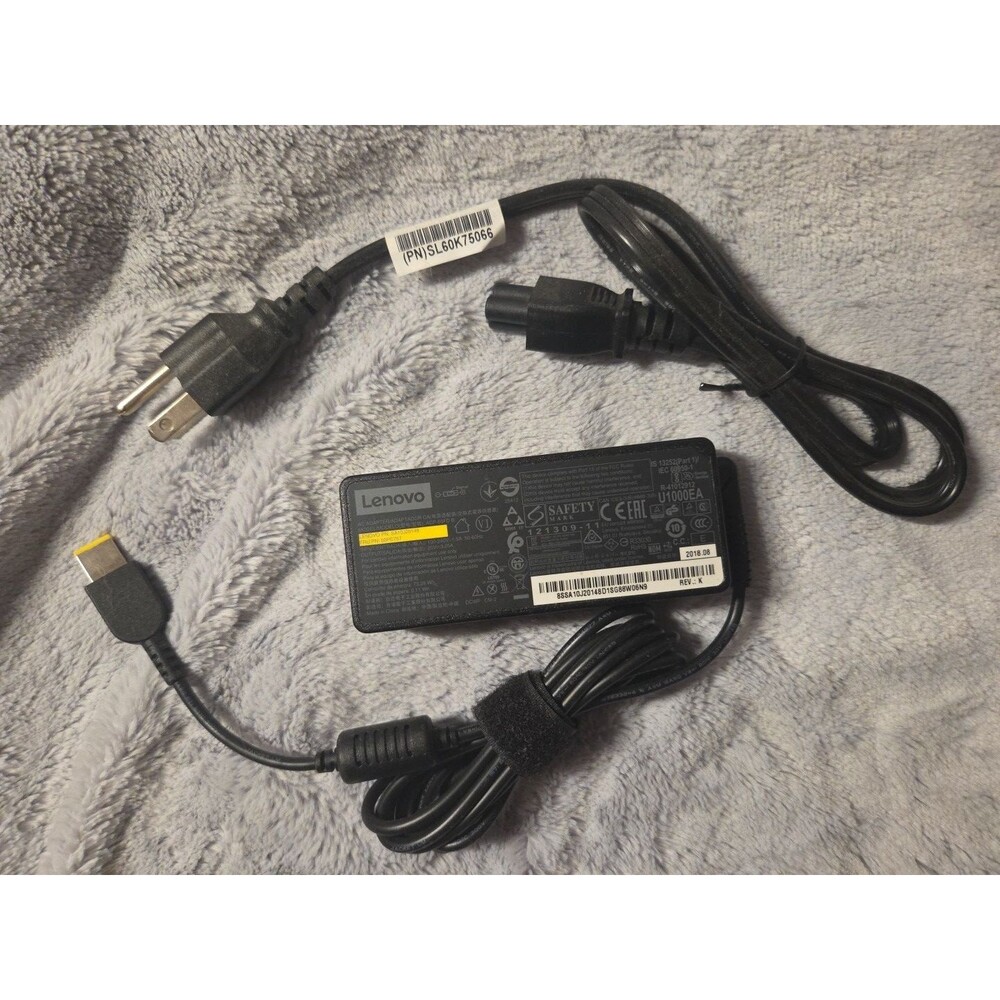Lenovo ADP-65FD B 65W AC Power Adapter Charger with Cord – OEM Laptop Supply